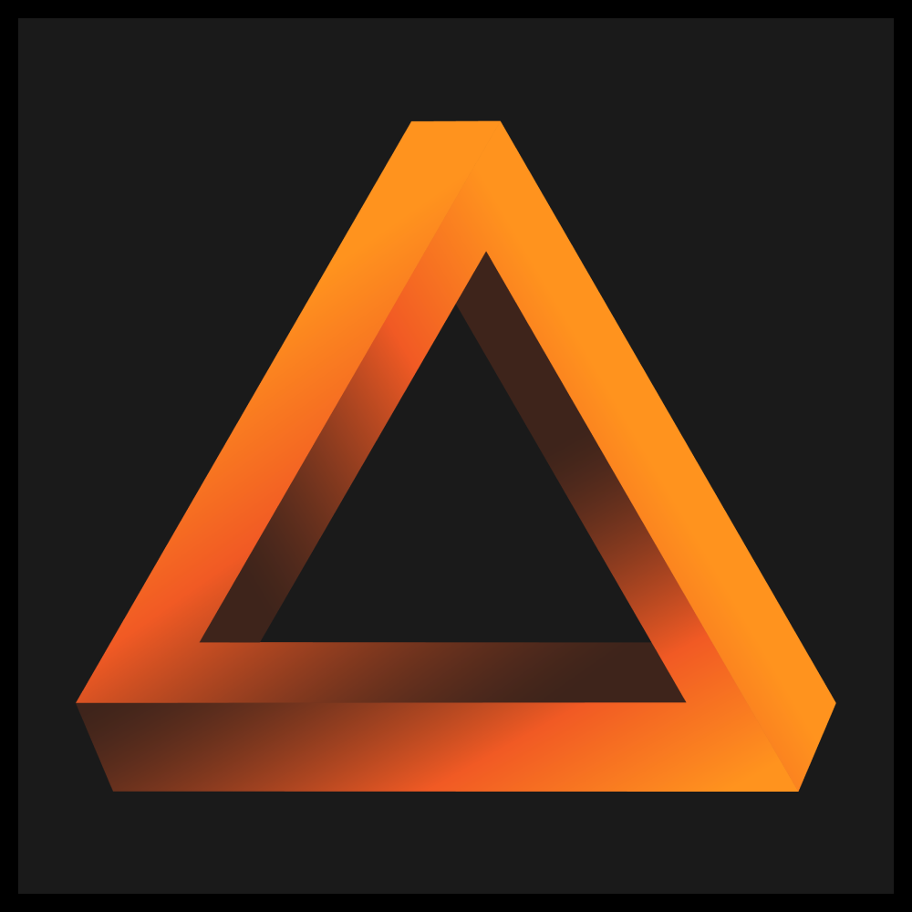 A Penrose Triangle created in Illustrator